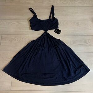 Skatie NWT Eloise cutout dress navy blue